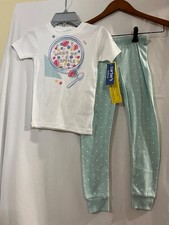 New Carter's Kid Girls Strawberry Pajama Set Snug fit Short sleeve Pants 6,7