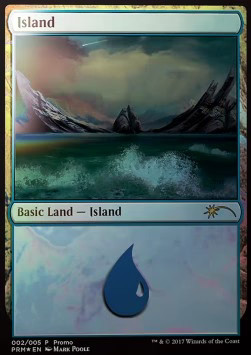 Magic/MTG Island PROM-2 Land Englisch Good Foil