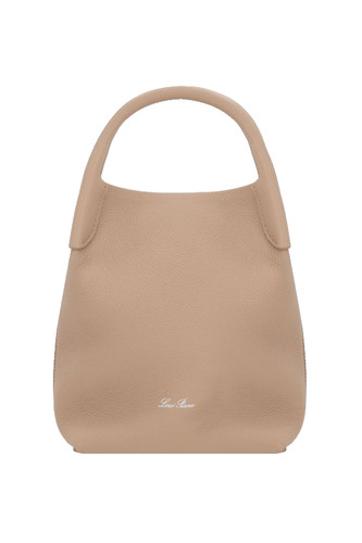 LORO PIANA Small Bale Light Mastic Leather Bag New & Authentic