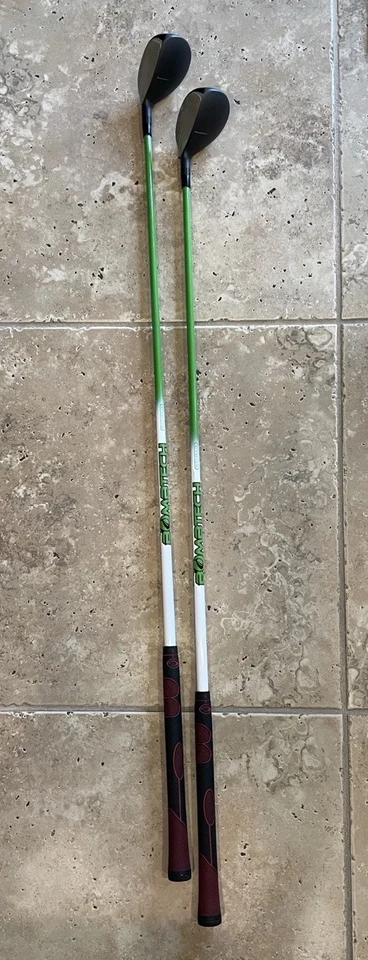 BOMBTECH RIGHT HAND 3 & 5 HYBRID SET WITH REGULAR FLEX SHAFT $150 - Image 2 of 4