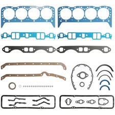 Full Engine Gasket Set For Early 2 Piece Rear Seal Chevrolet Sbc 283 327 350 5.7