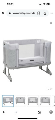 Chicco Beistellbett NEXT2ME Magic EVO Bett Bettchen Babybett Grey Mist grau