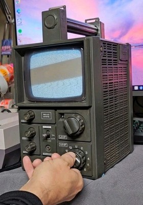 テレビ National Ranger 505 Vintage Panasonic Ranger 505 Analog TV Portable Military Style