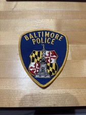 Baltimore Maryland Police Patch Used -Historical Memorabilia