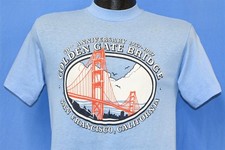 vtg 80s GOLDEN GATE BRIDGE SAN FRANCISCO 50th ANNIVERSARY CALIFORNIA t-shirt S