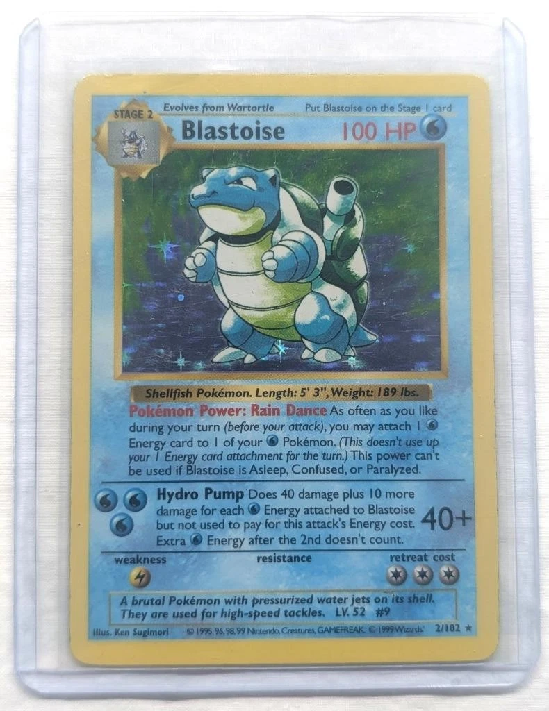 Blastoise Pokémon TCG Individual Collectible Card Game Cards for