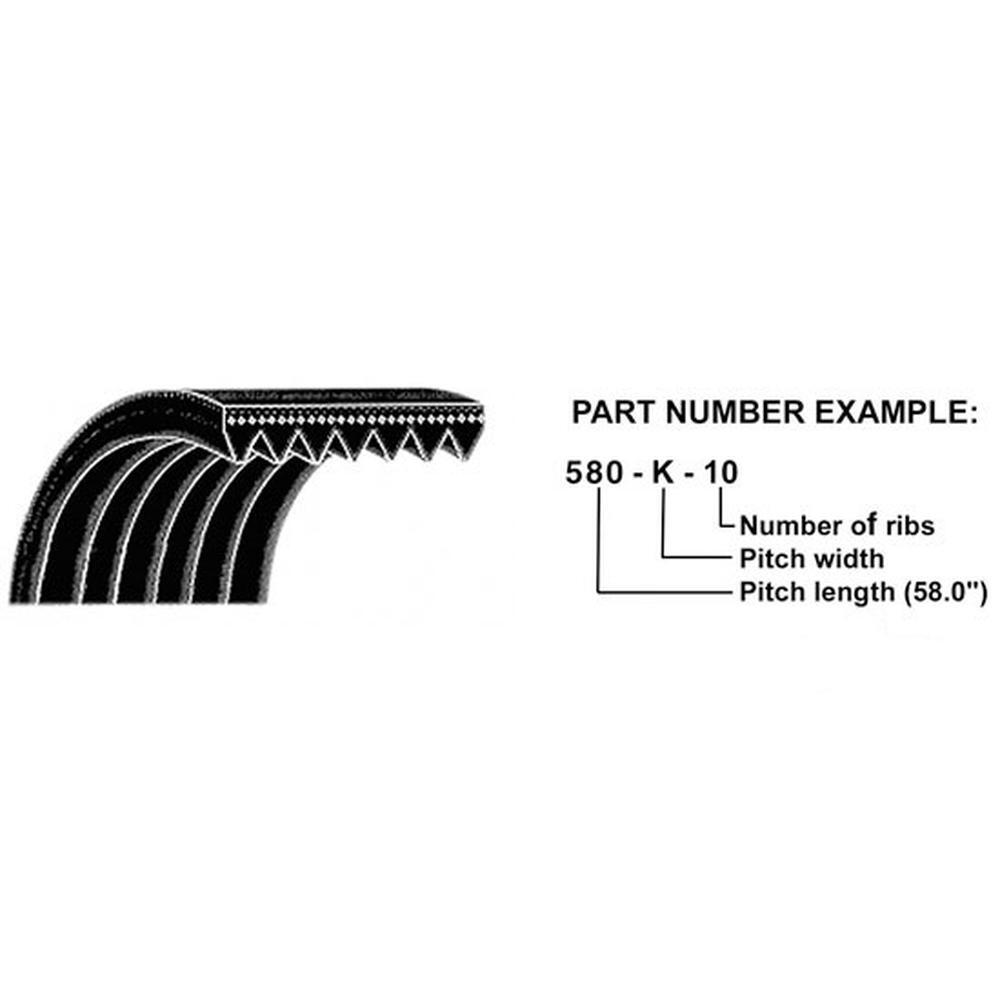Serpentine Belt for New Holland TS100 TS110 & Ford F3NN8620AA 87309963-image
