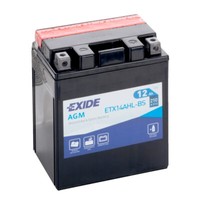 Motorradbatterie Exide ETX14AHL-BS YTX14AHL-BS 12V 12Ah 210A
