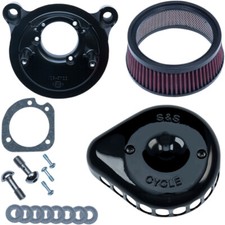 S&S Cycle Air Cleaner Mounted 01-17Twin Cam (Black) 170-0442