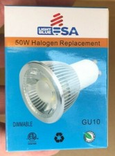 "3 - Pack" GU10, 6W, 4000K, LED Super Bright Dimmable, 38/80 Beam Angle