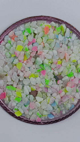 Crushed Dyed Multi Color Opal Gemstone Coarse Stone Healing Powder Ring Inlays - Video 1 of 1