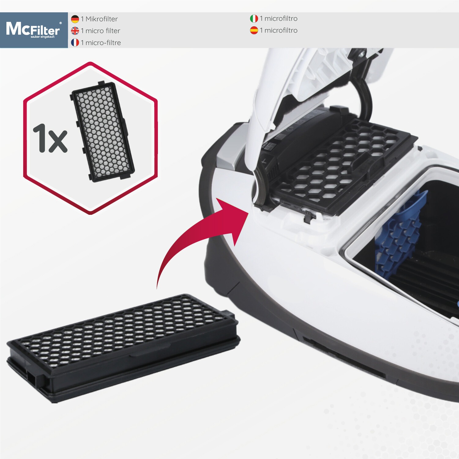 Filtri Miele Complete C3 Sacchetti Filtro McFilter Per Miele Complete C3 Maxi Box 16 Pezzi Con Filtri K 1039835
