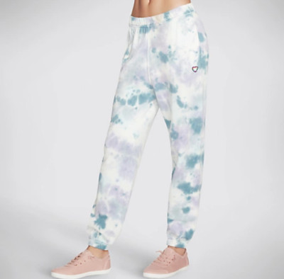 NWT - Skechers - BOBS Purrrfect Tie-Dye Joggers Pants - Cloud Wash