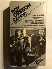 ROY ORBISON FRIENDS "A BLACK WHITE NIGHT" VHS JACKSON BROWNE, ELVIS COSTELLO