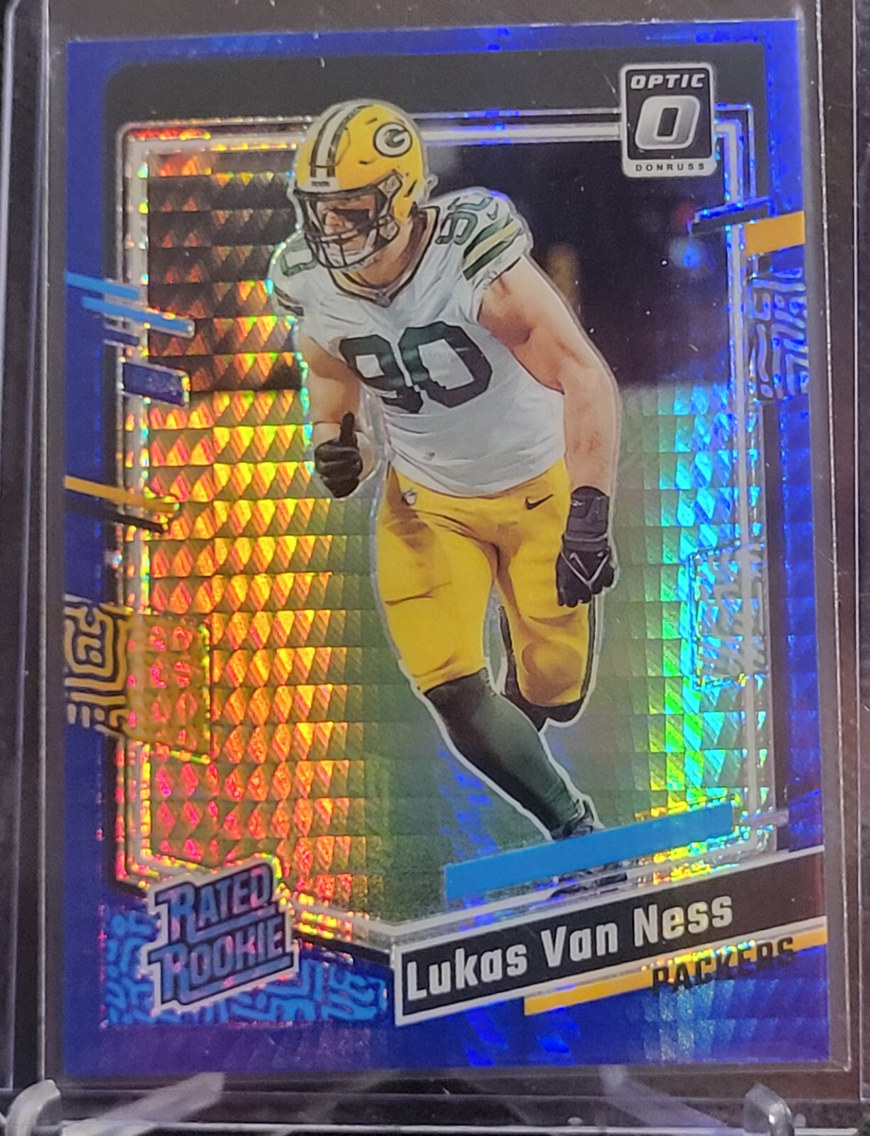 2023 Donruss Optic Blue Hyper Lukas Van Ness #240 RC