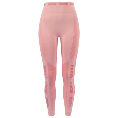 PUMA Damen Tights 845933-02 evoKNIT Seamless Leggings Bridal Rose Rosa / S / 
