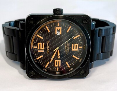 47mm Black Bracelet | Carbon Fiber Dial | Square Case  display picture 1