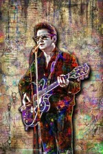 ROY ORBISON 8x12in Poster, Roy Orbison Tribute Print Free Shipping US