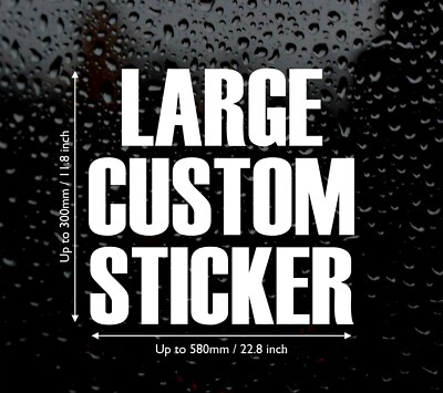 MASSGESCHNEIDERTES GROSSES ABZIEHBILD LOGO FÜR AUTO VAN LAPTOP VINYL AUFKLEBER LUSTIG