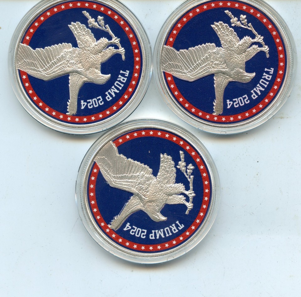3X2024 US Mint Silver Eagle Make America Great Again Coin 1 oz Silver