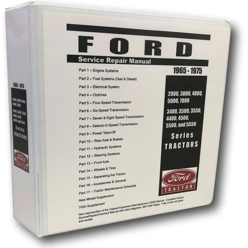 3000 Ford Tractor Technical Service Shop Repair Manual HUGE 948pgs COLOR charts - product listing photo