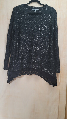 Absolutely Famous Black Knit Top SizeXL