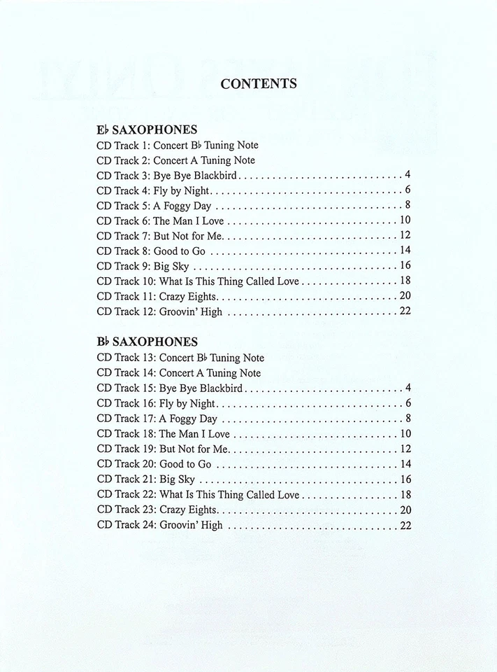 For Saxes Only! 10 Jazz Duets for Saxophone - with CD - Image 2 of 4