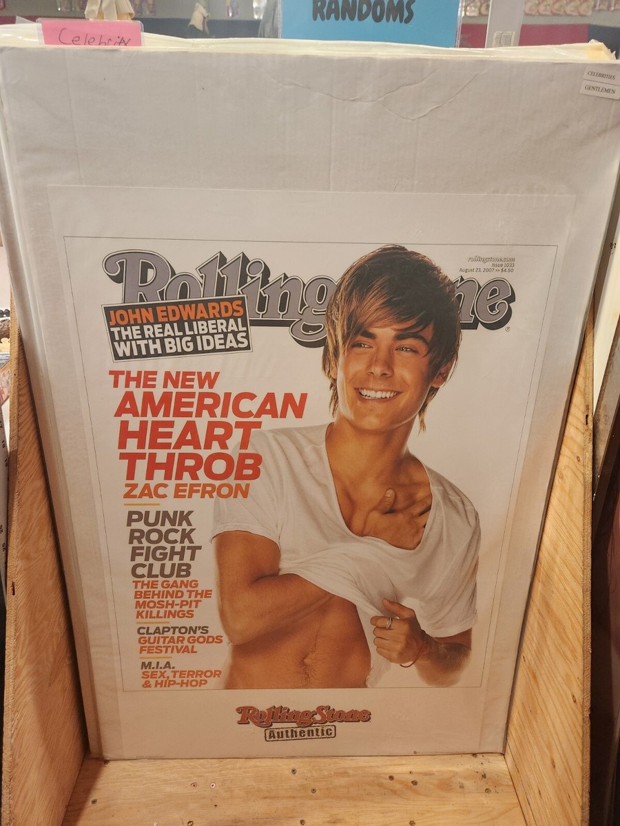 Zac Efron - Rolling Stone Cover - 24x36 Poster | eBay