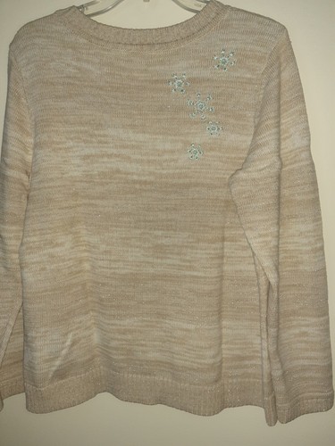 Christopher & Banks Schneemann Rundhalsausschnitt Urlaub Pullover Grafik Weihnachten Large/L - Bild 6 von 8