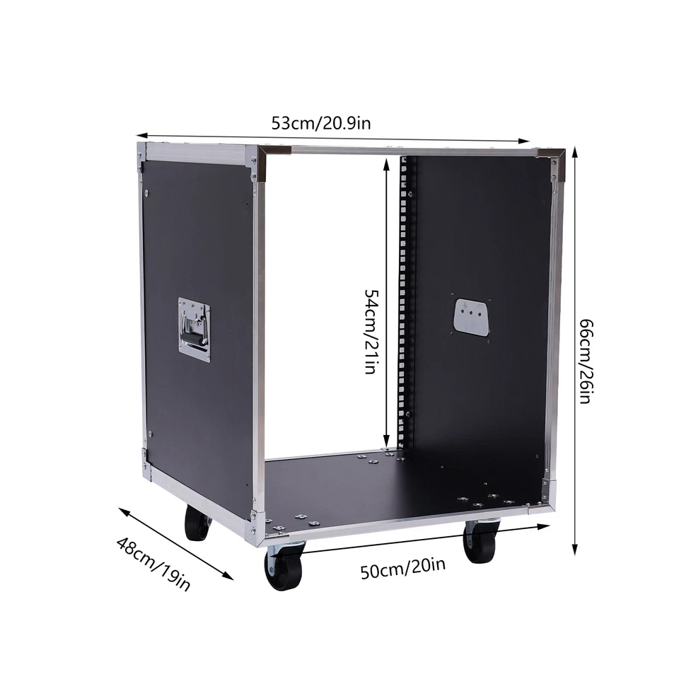 12U Rolling Network Server Data Cabinet Rack Equipment Rack Cabinet - 21" Deep - Image 2 of 4