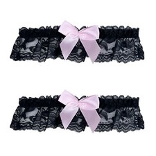 Lace Wedding Garters Bride with Bow Party Prom Leg Garter Belt for Women and ...