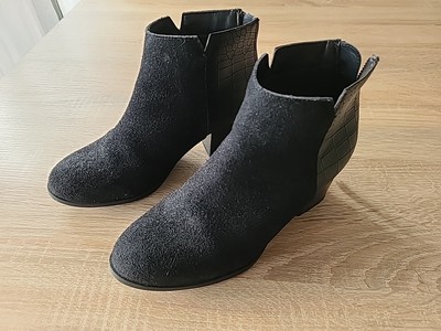 JETTE JOOP Wildleder-Stiefeletten, wie NEU, Gr.37 Pumps  Schwz Reißverschluss Hi