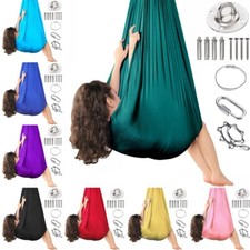 Neu Kinderschaukel Hängematte Indoor Outdoor Yoga Therapie Autismus Belastbar DE