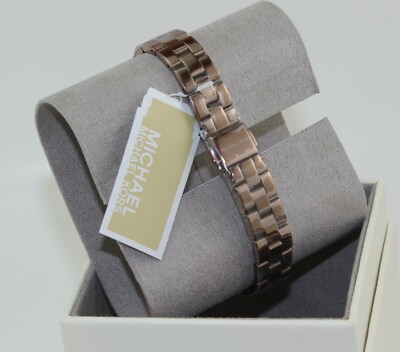 New Authentic Michael Kors Petite Norie Sable Brown Crystals  display picture 1