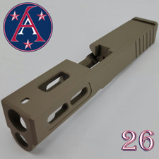 G26 SLIDE GEN 3-4, CYPHER.2.0, FDE CERAKOTE, REAR SERRATIONS