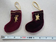 Mini stocking/ Gift card money holder Christmas tree  Stocking Set 3 1/2"x2 1/2"