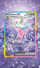 Espeon ex · Prismatic Evolutions 155 Display Case Extended Art for Pokemon Card