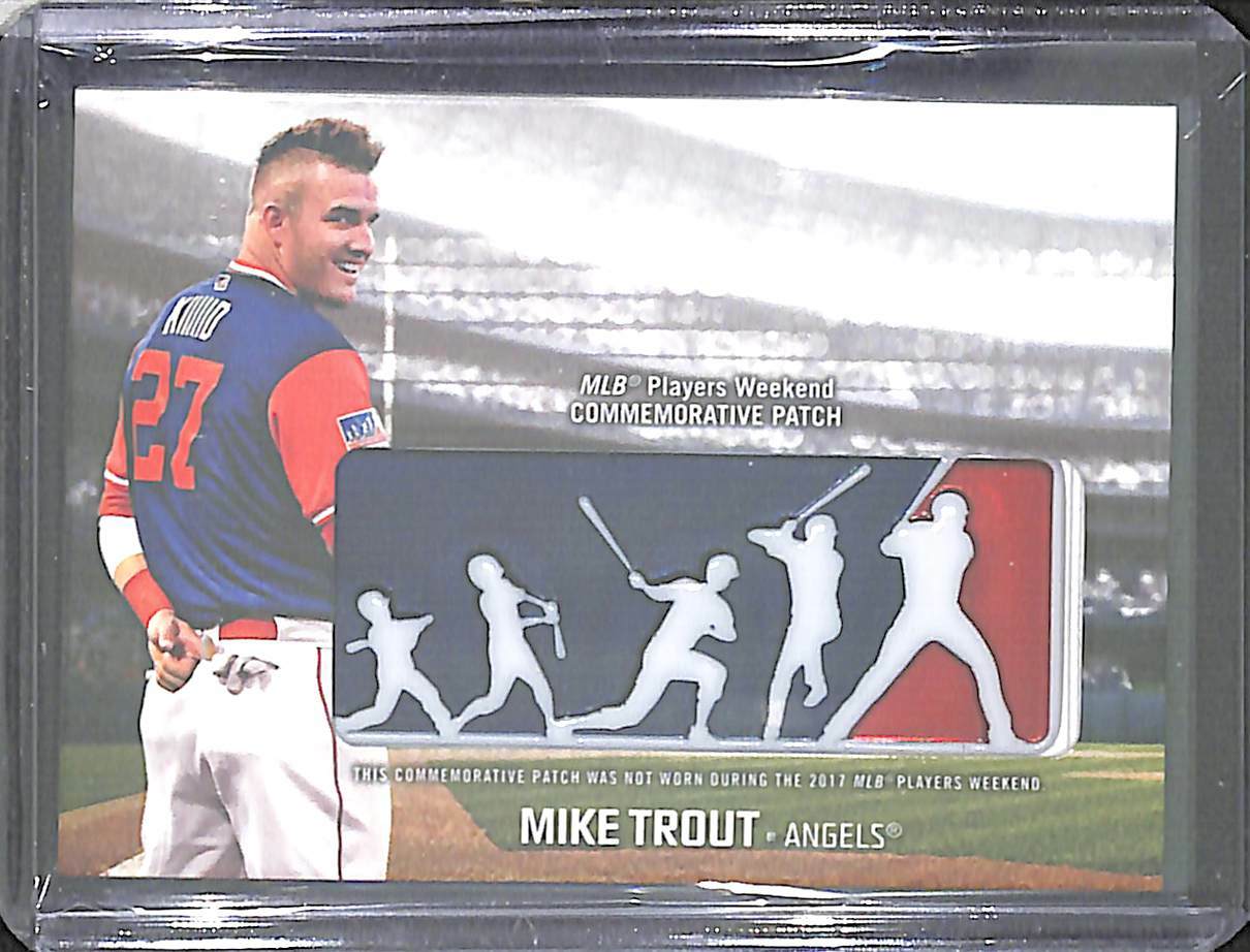2018 Topps Players Weekend Commemorative Patch #PWP-MT Mike Trout