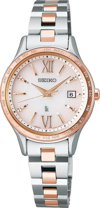SEIKO LUKIA 腕時計 SSVV082 SEIKO LUKIA SSVV082 Pink Standard Collection Solar Watch Women New
