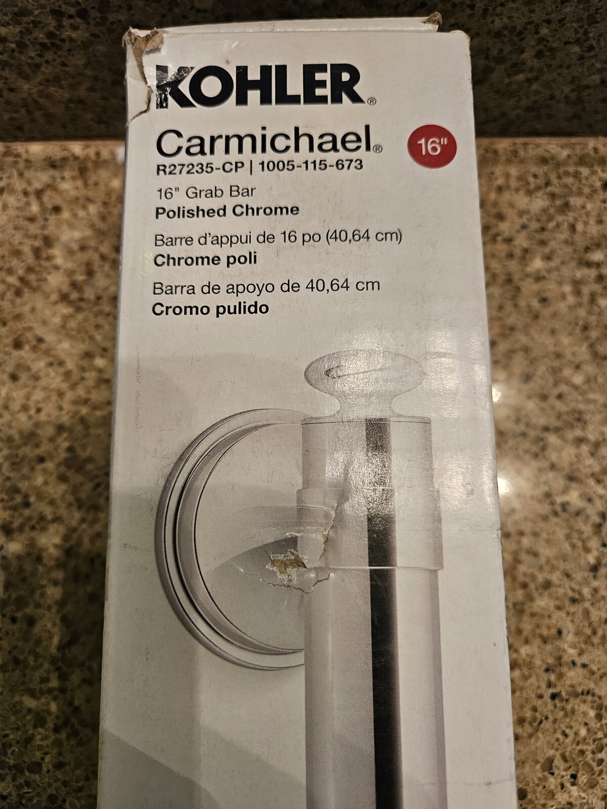 Kohler R27235CP Carmichael 16” Grab Bar Polished Chrome eBay