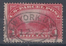 US 1912 PARCEL POST STAMP $1 FRUIT GROWING USED SC#Q12 (ID:265/D64958)