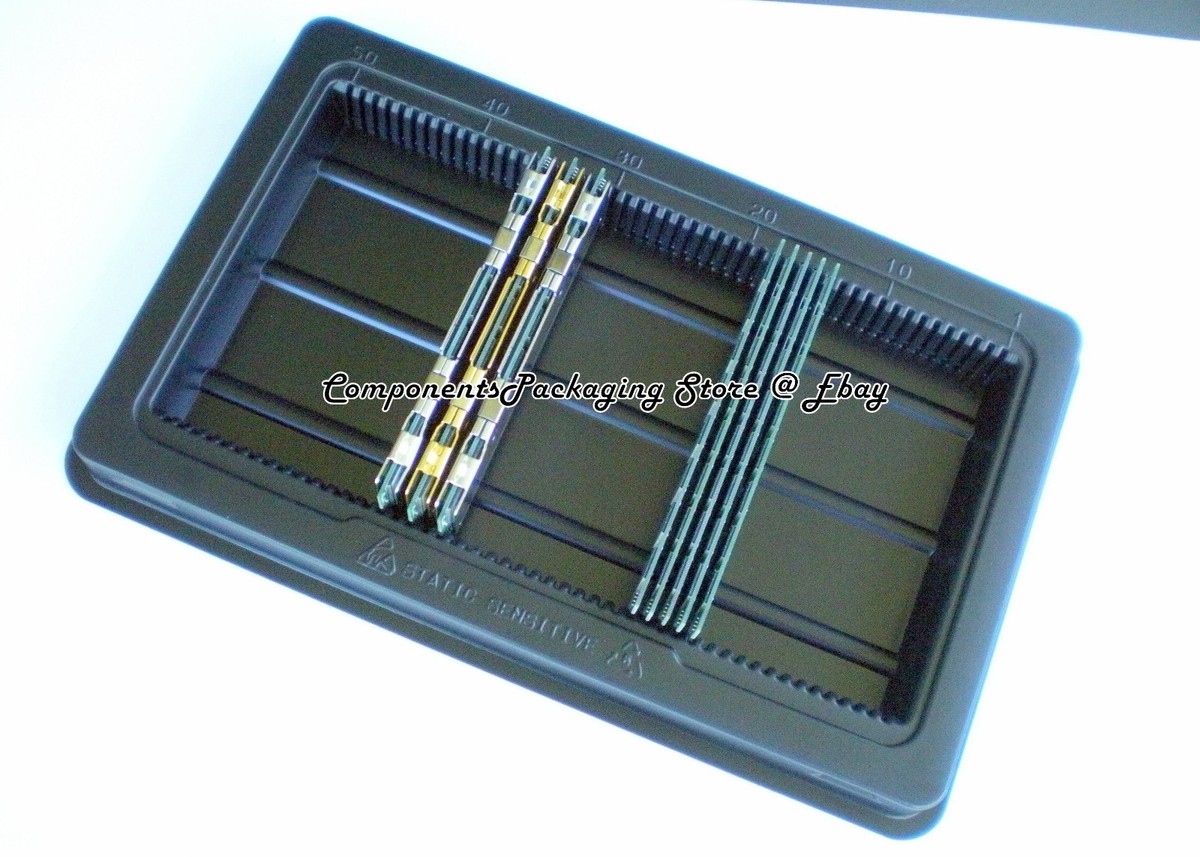 Plateau De Rangement Anti-statique Pour Barrettes Mémoire DDR5 DDR4 DDR3 DIMM - 5 Unités - Pour 250 Modules