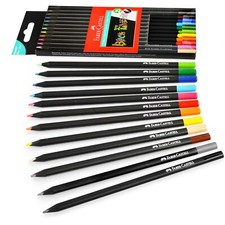 Faber-Castell Colouring Pencils Black Edition Assorted Colours Pack of 12