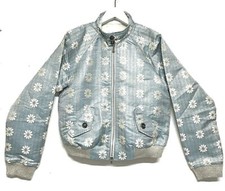 Uniquewho Women Bomber Jacket Peacock Blue Stand Collar Size L ($109)