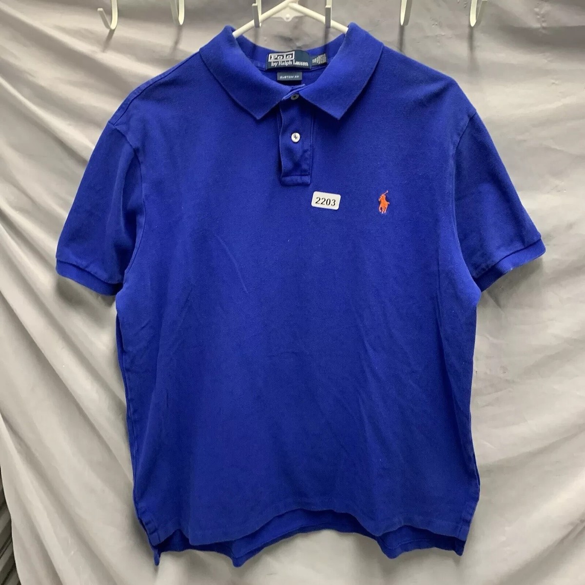 Polo Ralph Lauren Shirt Adult Extra Large Blue Short Sleeve Polo