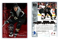1999 ITG BAP Andrew Ference #196 Ruby Parallel /25 Penguins NM