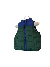 Janie and Jack Puffer Vest Boys 6-12 Months Reversible Plaid Winter Outerwear