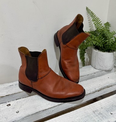 Men's Super Hampton Orange Tan Pull On Leather Dealer Ankle