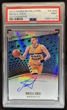 2017-18 Panini Revolution Nikola Jokic Auto Autograph #A-NJO Nuggets PSA 9