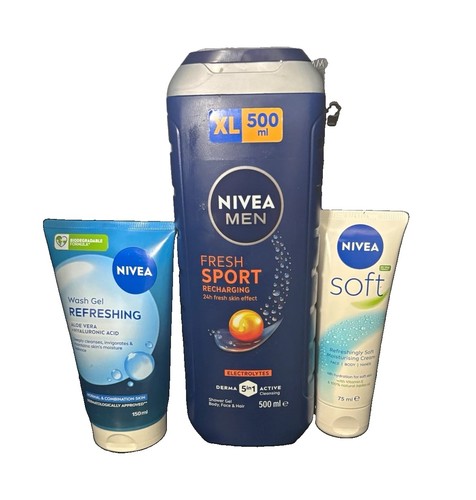 NIVEA Men Refreshing Face Wash Gel Aloe Vera + Hyaluronic Acid 150 ml